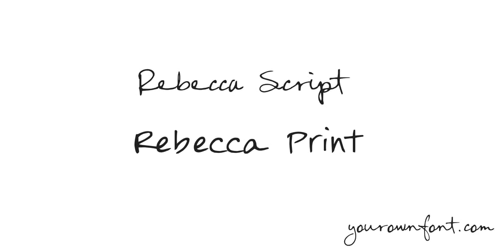 Rebecca YOFF font