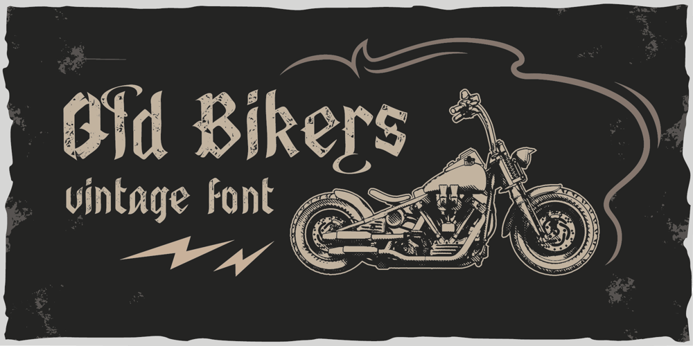 Old Bikers font