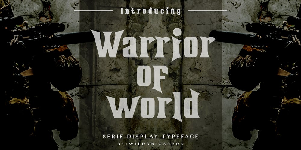 Warrior of World font