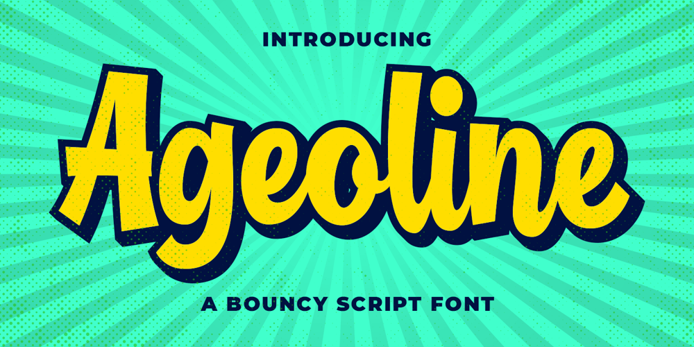 Ageoline font