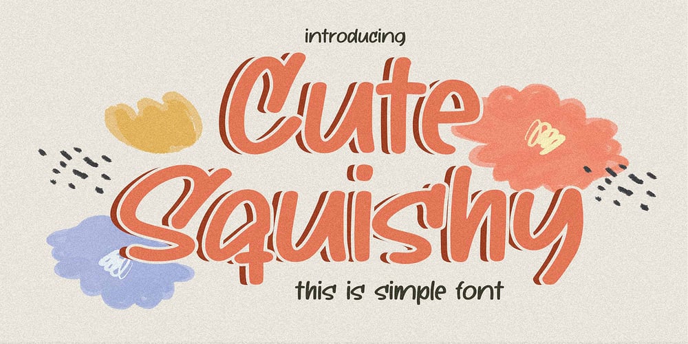 Cute Squishy font