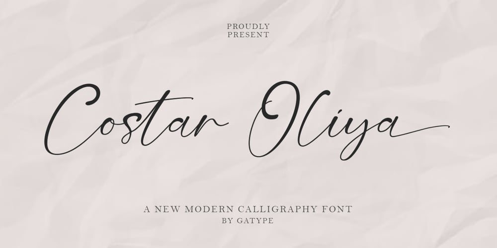 Costar Oliya font