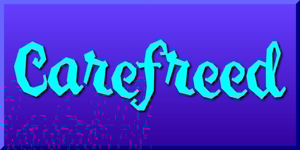 Carefreed font