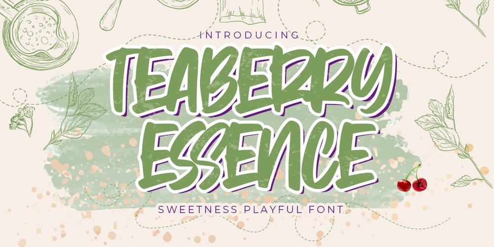 Teaberry Essence font