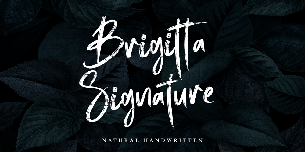 Brigitta Signature font