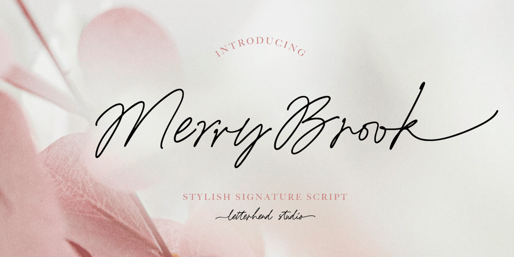 Merry Brook font