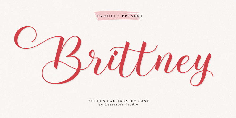 Brittney Script font
