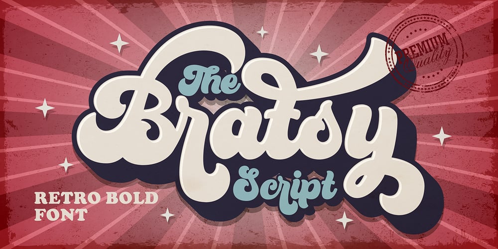 Bratsy Script font