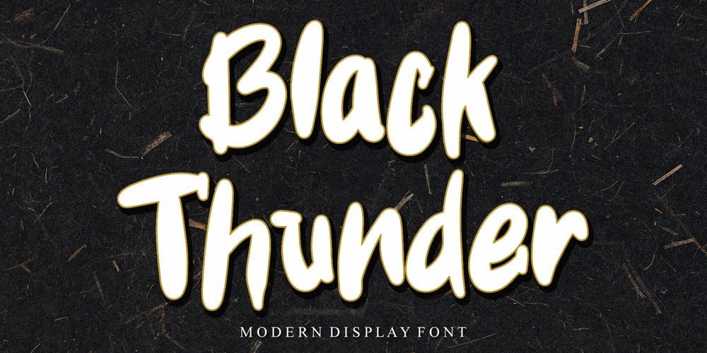 Black Thunder font