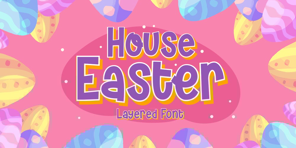 House Easter font