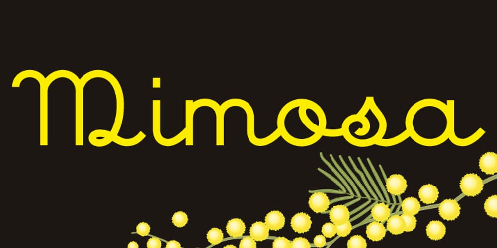 Mimosa font