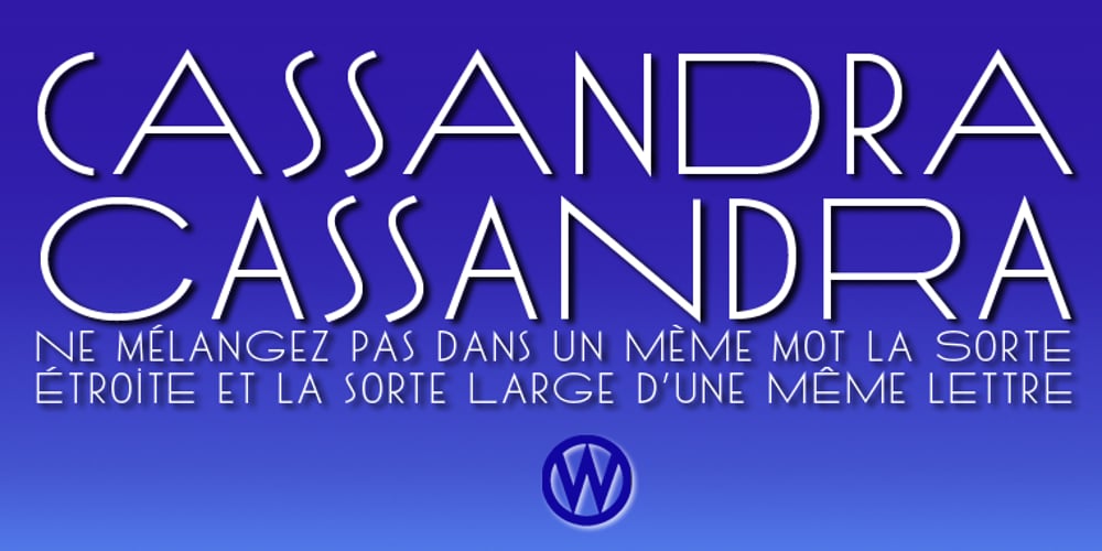 Cassandra Plus font