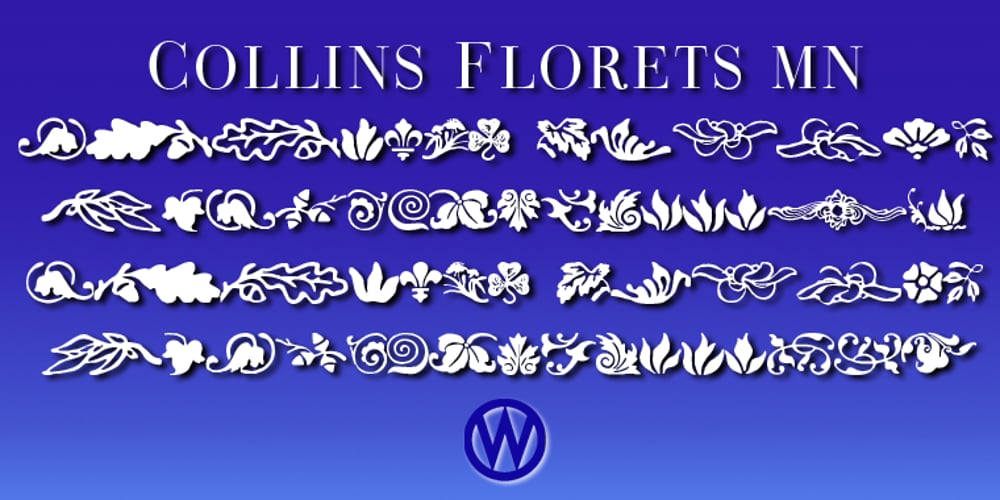 Collins Florets font