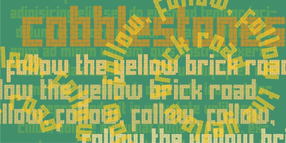 Cobblestones font