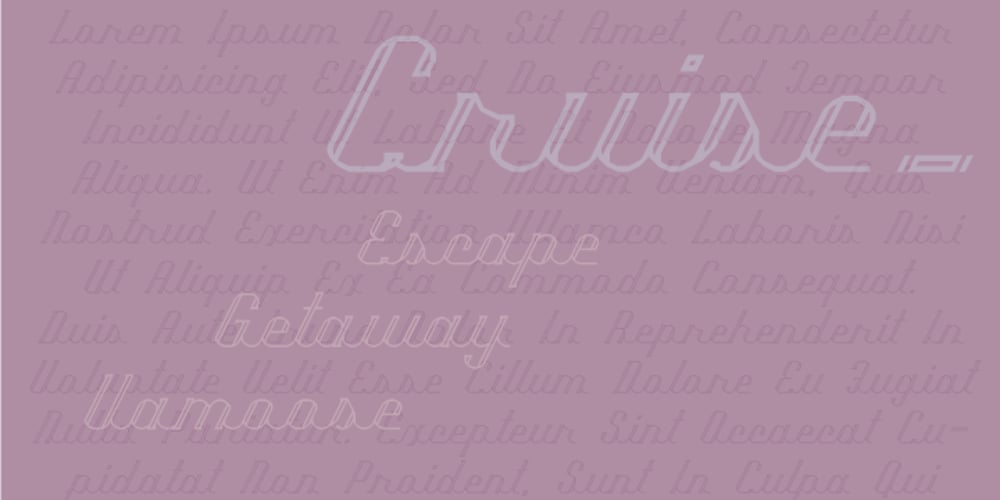 Cruise font