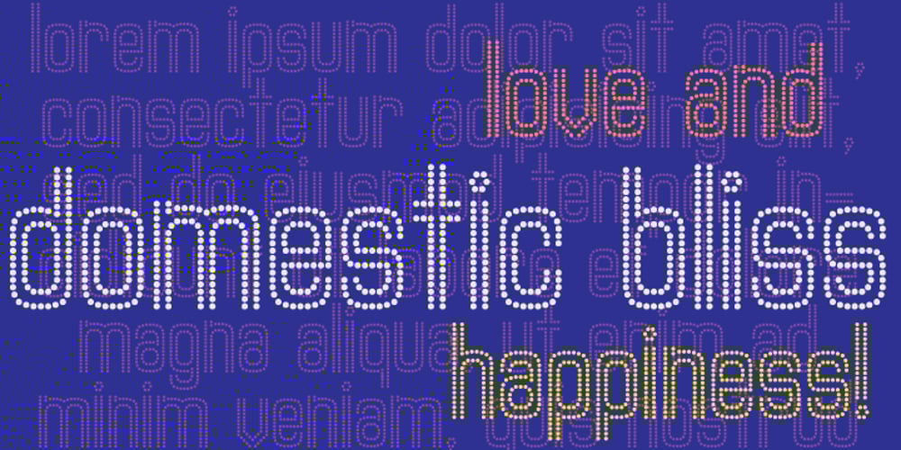 Domestic Bliss font