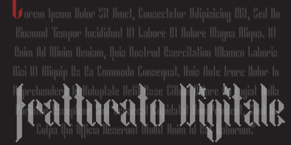 Fratturato Digitale font