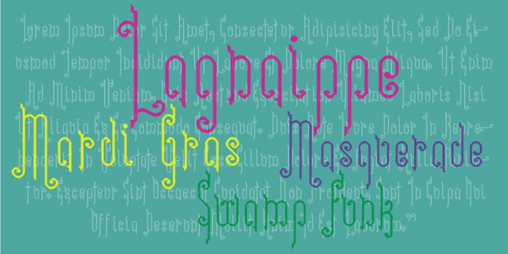 Lagniappe font