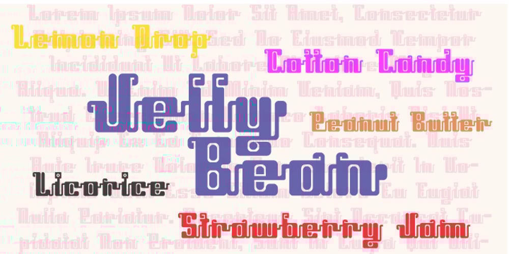 Jelly Bean font