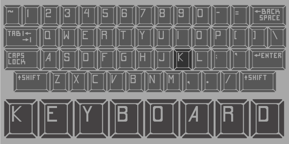Keyboard font