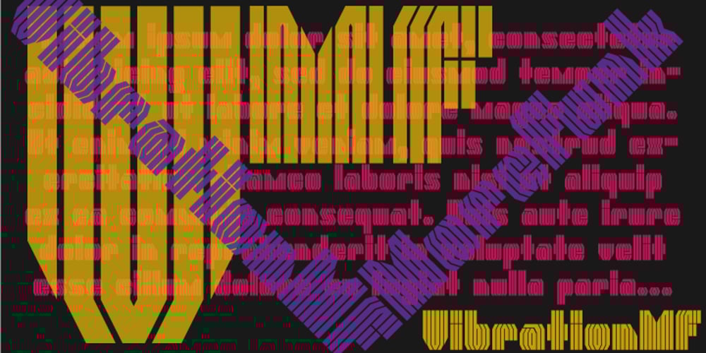 Vibration MF font