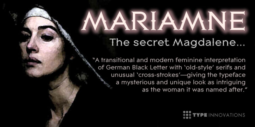 MARIAMNE font