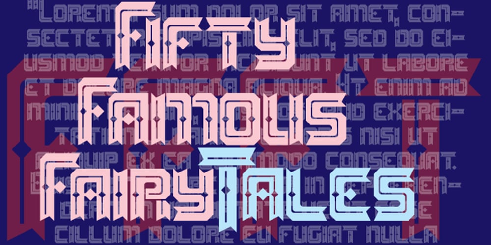 Fifty Famous Fairy Tales font
