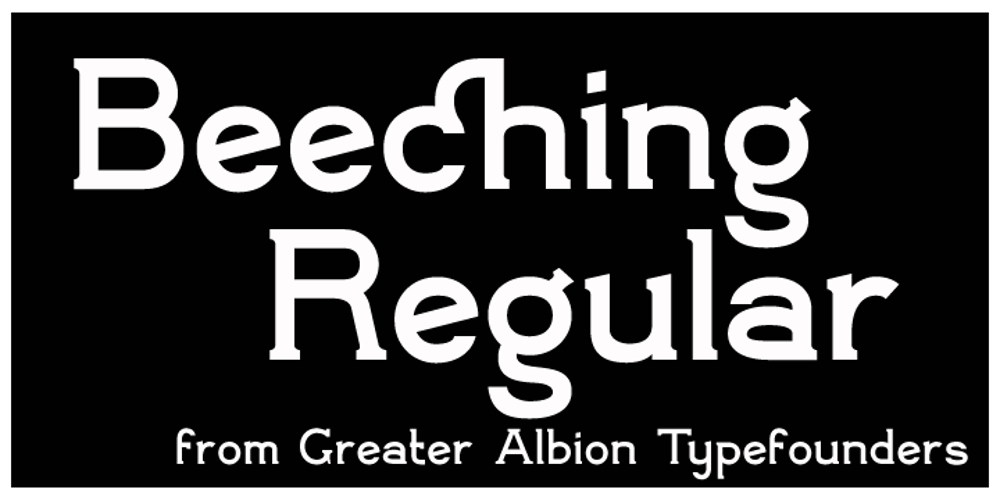 Beeching font