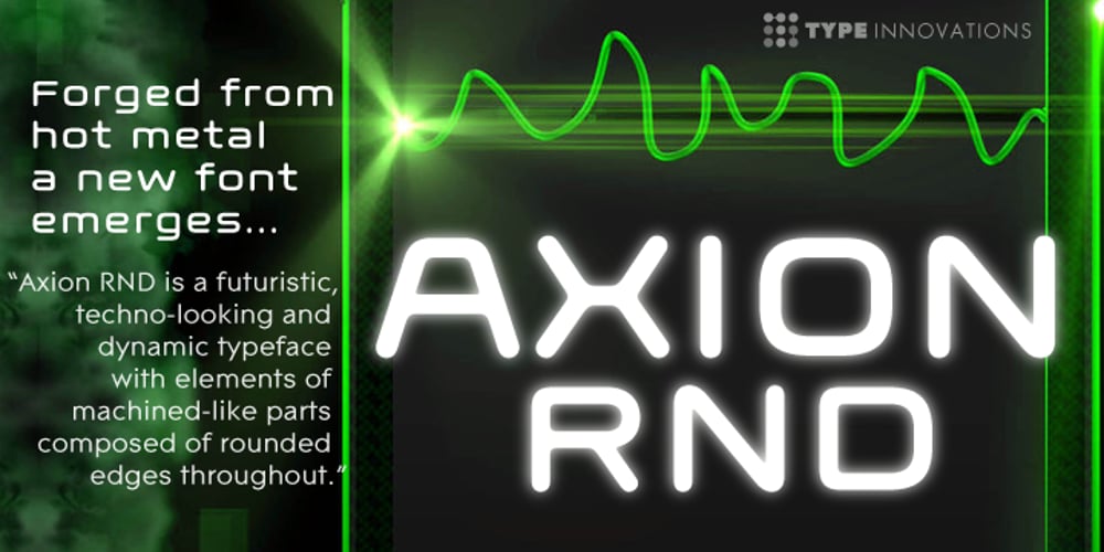 Axion RND font