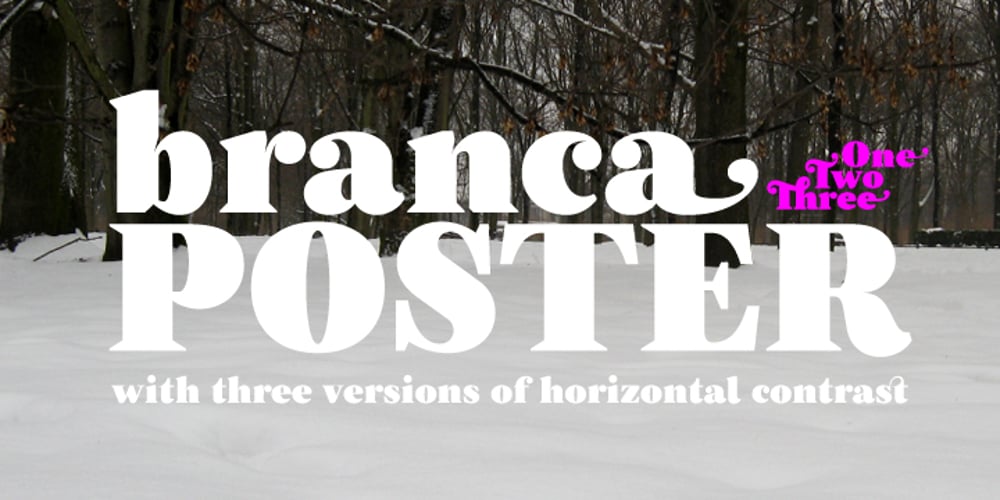 Branca Poster font