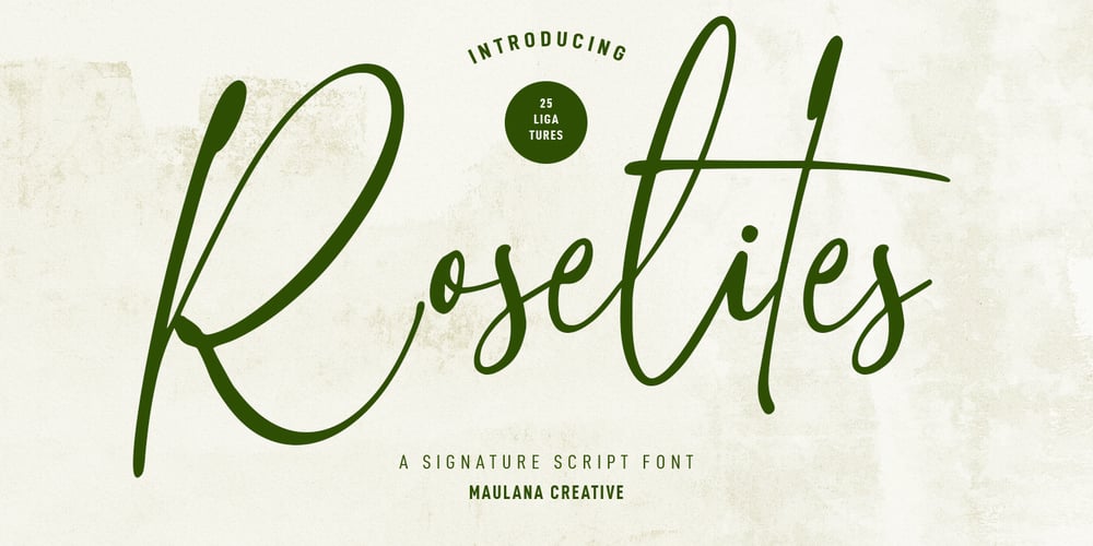 Roselites font