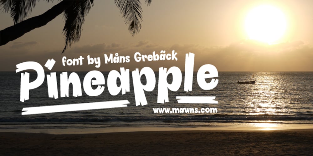 Pineapple font