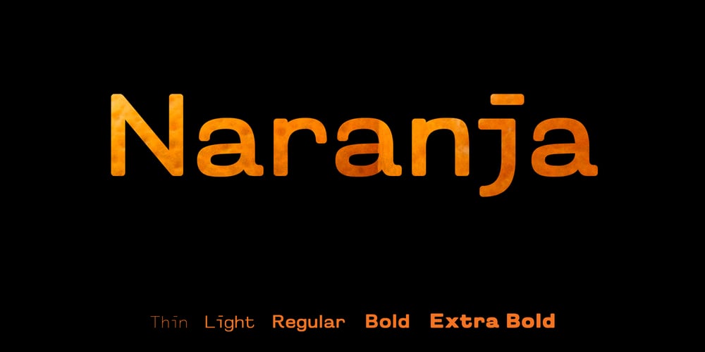 Naranja font