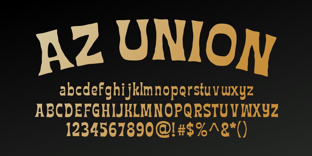 AZ Union font