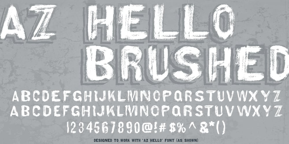 AZ Hello Brushed font