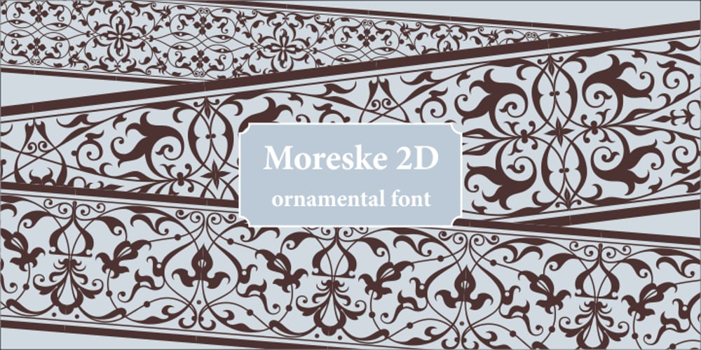 Moreske 2D font