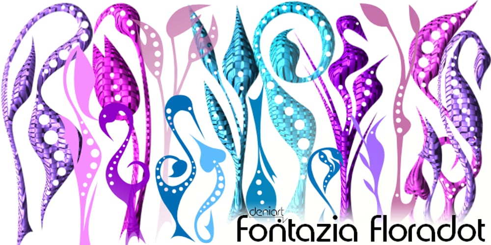 Fontazia Floradot font