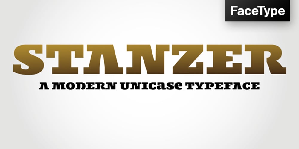 Stanzer font
