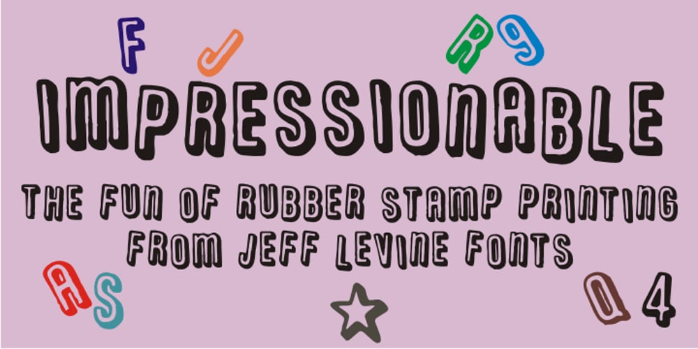 Impressionable JNL font