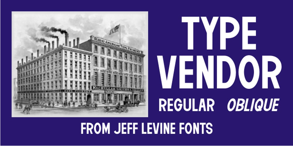 Type Vendor JNL font