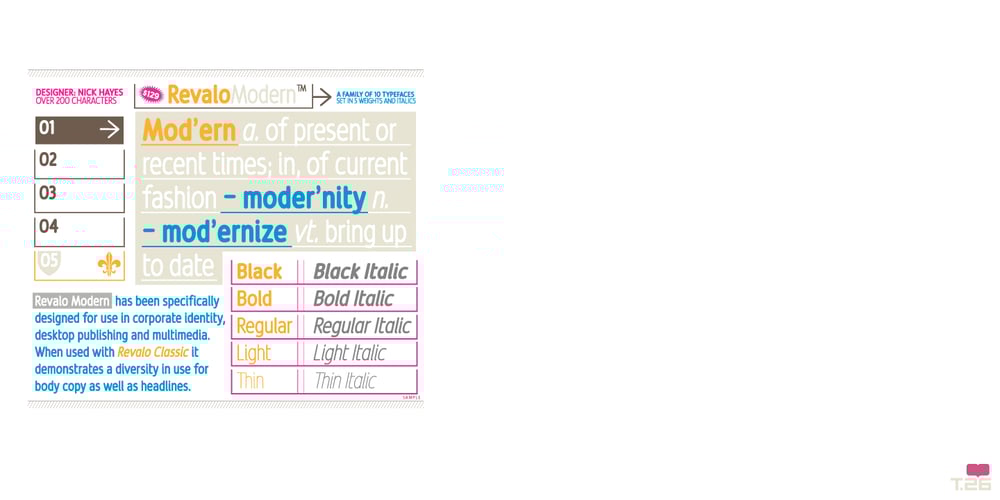 Revalo Modern font