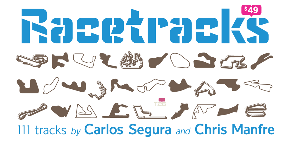 Racetracks font
