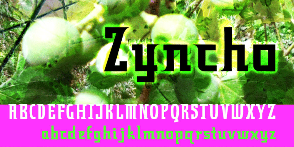 Zyncho font