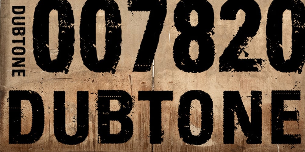 Dub Tone font