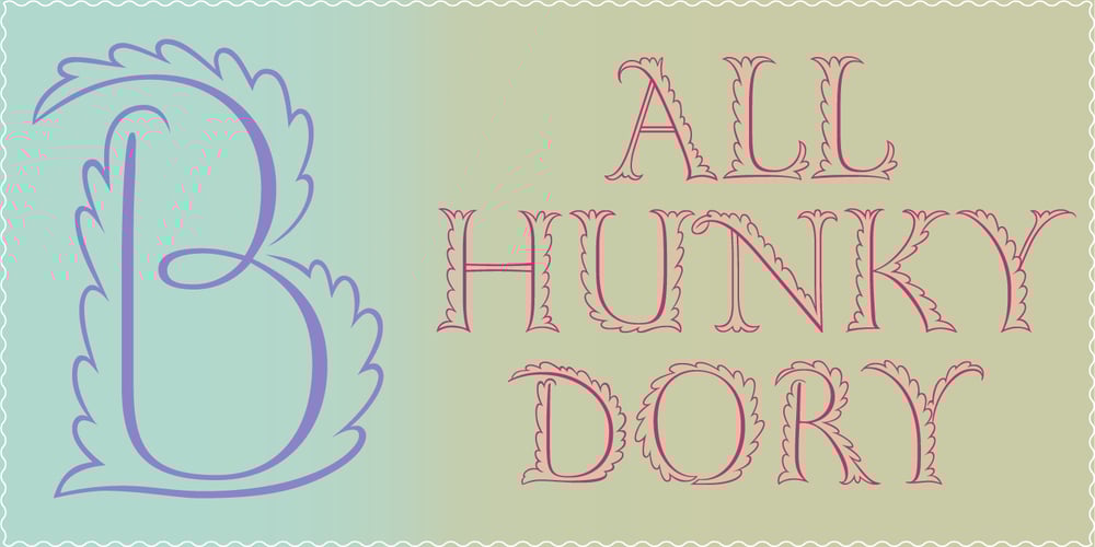 Gill Floriated Capitals font