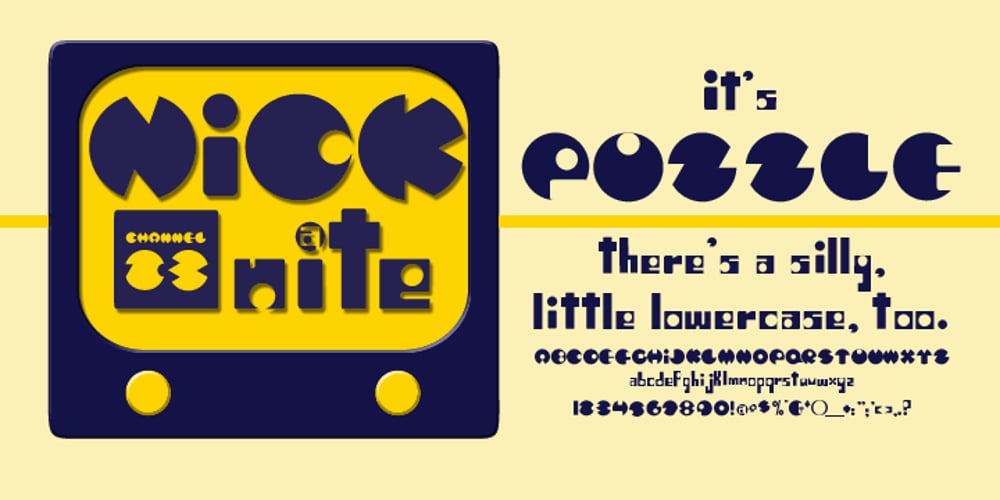 Puzzle font