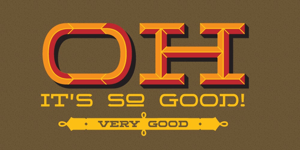 Wide Display font