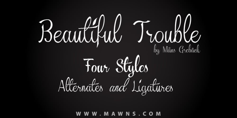 Beautiful Trouble font