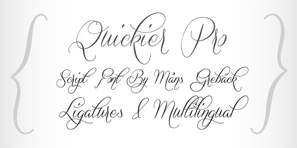 Quickier font