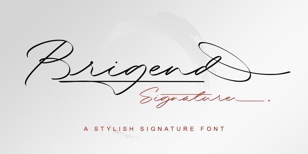 Brigend Signature font